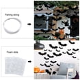 thumbnail image 4 of SRTLE 12 Pack Hanging Bats Halloween Outdoor Decorations, Waterproof Plastic,, 4 of 9