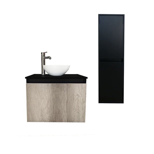 Combo de Gabinete para Baño Ovalin y Monomando + Gabinete Organizador Kitay