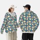 thumbnail image 4 of Fotbe Eggs Toast Bacon And Arugula Chaqueta con Protección Solar UPF 50+ para Hombre y Mujer, Camisa con Capucha y Bolsillos-Small, 4 of 7