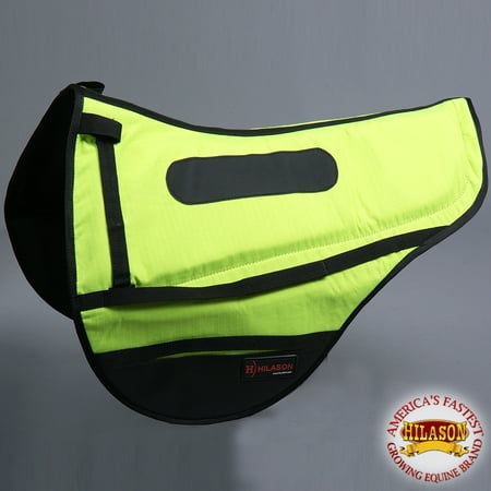 Cta135 Hilason Endurance Saddle Pad - Lime Green