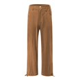 thumbnail image 5 of ABATAB Womens Pants Casual Loose Fit Wide Leg Lounge Pants High Rise Baggy Work Office Palazzo Trousers with Pockets, 5 of 5