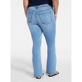 thumbnail image 3 of Terra & Sky Women's Plus High Rise Bootcut Jeans, Sizes 16W-28W, 3 of 5