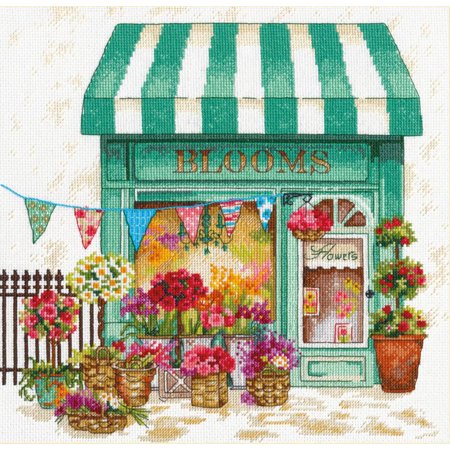 UPC: 0088677354015 | Dimensions® Blooms Flower Shop Counted Cross-Stitch Kit