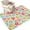 Tangerine, Fuchsia, variant on Area Rugs 3'x5', Colorful Flowers Carpet Runner Indoor Outdoor Rugs Home Decor Aesthetic, Farmhouse Botanical Floral Leaves Non Slip Mats Washable Accent Rug for Living Room Bedroom