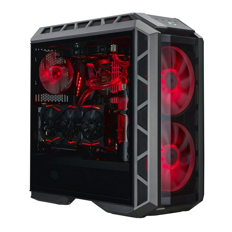 Oceanien Gætte lyd Cooler Master MasterCase H500P ATX Mid-Tower Case with Two 200mm RGB Fans  In The Front and Tempered Glass Side Panel - Walmart.com