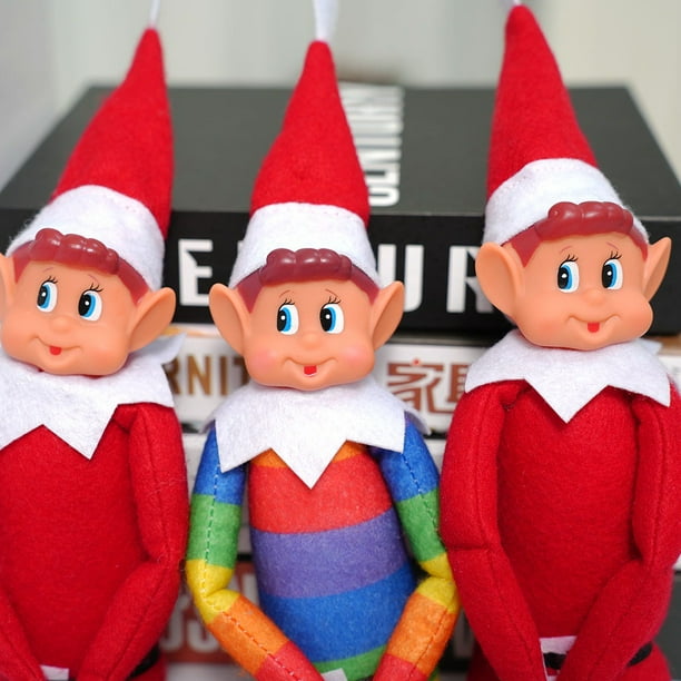 Duendes Navideños Traviesos - Pack De 2 Muñecos De Tela Para Decorar En Navidad (43 Cm)