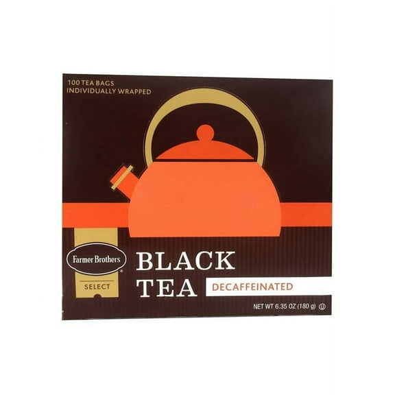 Farmer Brothers Kosher Decaffeinated Black Tea Bags, 100 Ct