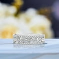thumbnail image 3 of JeenMata Harmonizing Wedding Band Trio Set for Women in 18K White Gold over Silver, 3 of 10