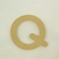 thumbnail image 1 of Package of 1, 14 Inch X 1/2" Thickness MDF Letter Q in The Gotham Rounded Font, Thick, Upper Case for Art & Craft Project, Made in USA, 1 of 4