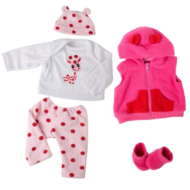 Ropa para muñecas Reborn EKOKIZ para niña, 43-56 cm, poliéster