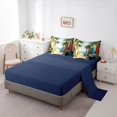 thumbnail image 5 of Castle Fairy 3D Tropical Surfboard Queen Bedding 7pcs,Coastal Palm Path Layout Bedding Comforter Set Queen,White Teal,Navy Blue Reversible, 5 of 7
