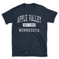 thumbnail image 1 of Apple Valley Minnesota Classic Established Men's Cotton T-Shirt, 1 of 1