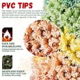thumbnail image 2 of 7.5ft Rainbow Gradient Flocked PVC Christmas Tree with 1927 Tips, Colorful Full-Bodied Artificial Pine with Snowy Finish, Hinged Design and Sturdy Metal Stand for Holiday Decoration, 2 of 4
