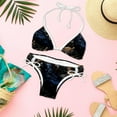 thumbnail image 6 of Crow Detachable Sponge Adjustable Strap Bikini Set - Two-Pack Swim Wear One-Piece Swimsuits, 6 of 6
