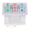 thumbnail image 1 of KCD3 250V 16A 20A Triple interruptor 3 interruptores 8 pines Plástico-, 1 of 8