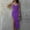 Purple Sundresses for Women, variant on Dyegold Sundresses for Women Casual Beach - Vacation Dresses for Women V Neck Sleeveless High Split Sexy Bodycon Maxi Sundresses ​Slim Spaghetti Strap ​Prom ​Dress