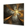 thumbnail image 2 of Designart "Fractal Enigmas Blue and Gold IV" Abstract Fractal Metal Wall Art Prints, 2 of 5