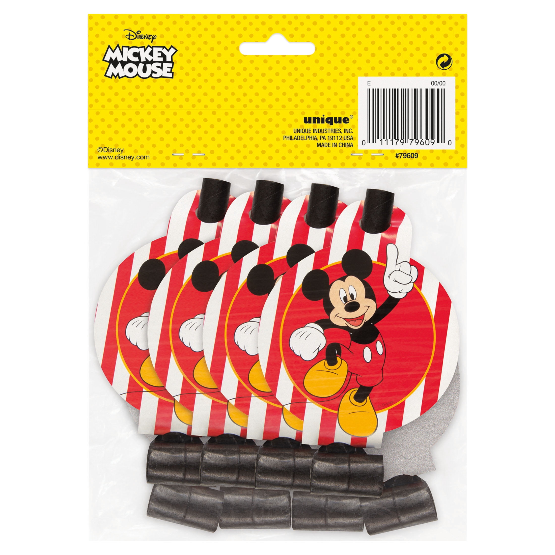 Mickey Mouse Kid-Friendly Birthday Party Supply Sets, Multicolor, 8 Count