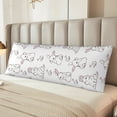 thumbnail image 2 of Fotbe Bunny And Bird Funda para Almohada Corporal con Diseño, Funda de Microfibra Ultrasuave de 20x54 Pulgadas, Ropa de Cama Elegante, 2 of 7