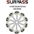 thumbnail image 3 of 10 Pack 2'' Ultra-Quiet Nylon Garage Door Rollers 4” Stem, 6200-2RS Double Seals Precision Bearings, 3 of 6