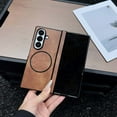 thumbnail image 6 of ELEHOLD Case for Samsung Galaxy Z Fold 7, Premium Magnetic Shockproof Hinge Protection Phone Case,Brown, 6 of 9