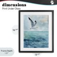 thumbnail image 4 of Stupell Industries Coastal Seagull With Black Tips Black Framed Print Under Glass, 13 x 16, by Franklyn Gregory, 4 of 8