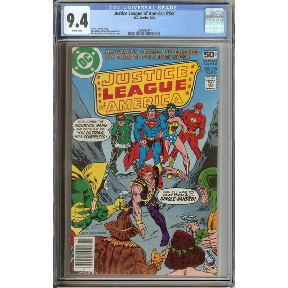 Justice League of America #158 - CGC 9.4 Comic Book