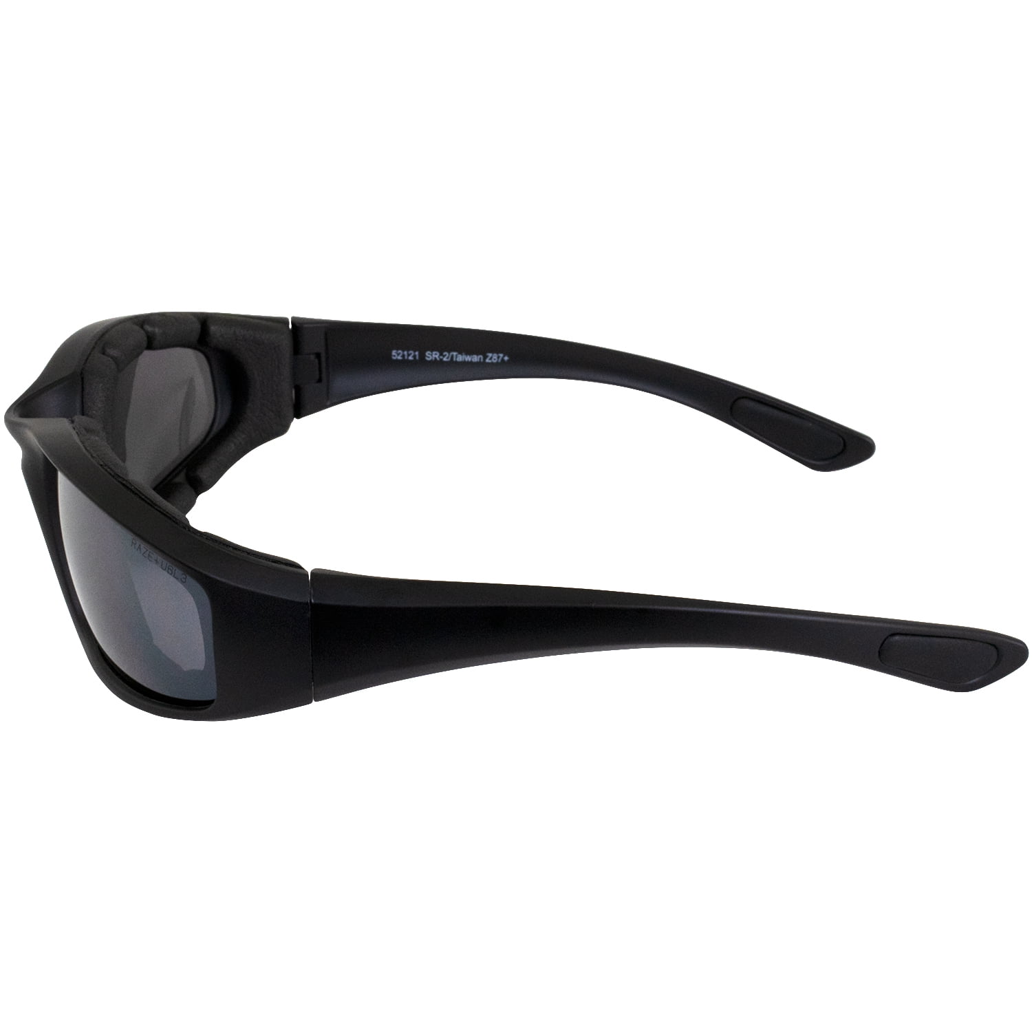 Raze Eyewear SR-2 ANSI Z87 Padded Motorcycle Safety Glasses