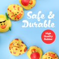 thumbnail image 2 of Surtido de juguetes de pato de goma  Juego de juguetes de baño Ducky en bolsa de malla  Patos Jeep para patos  Patos de goma para piscina de playa  Bolsa de regalos para rellenar premios en el aul, 2 of 5