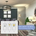 thumbnail image 4 of 400 Pcs Light Switch Sticker Labels 22 Designs Multi-Coloured Transparent Switch ID Stickers Black Switchboard Label Decals for Home Kitchen Bathroom Office School, 4 of 9