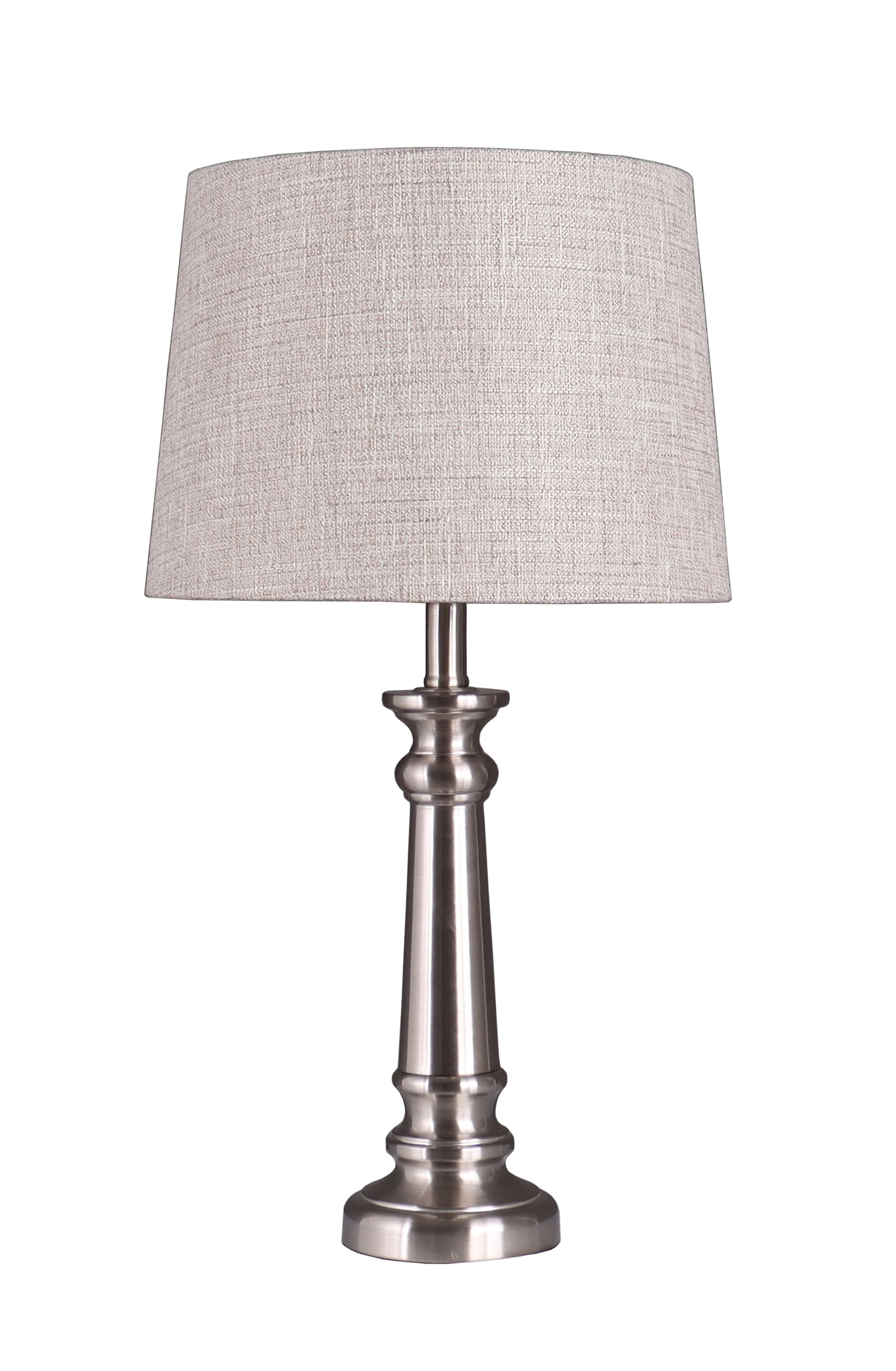 Simplee Adesso Beige Fabric Uno Modified Drum Lamp Shade, 10"H x 14"D, Transitional Styling, Ideal for Office and Dorm