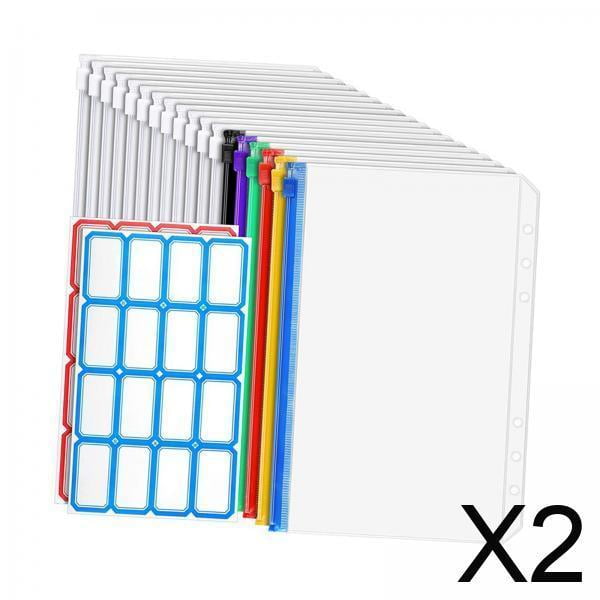 carpeta con cremallera,carpeta con cremallera carpeta de presupuesto inserta accesorios,sobres con cremallera a6 carpeta de ahorros impermeable,sobres de efectivo a6 con agujeros etiquetas de