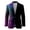 01-Dark Purple, variant on IWRICH Mardi Gras Blazer for Men Button Notched Lapel Suit Jacket Casual Rave Jackets Sports Coats Slim Fit Plus Size Blazer 21-Pink XL