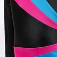 thumbnail image 6 of URMAGIC 3-14Y Girls Long Sleeve Block Color Gymnastics Leotards Practice Outfits, 6 of 11