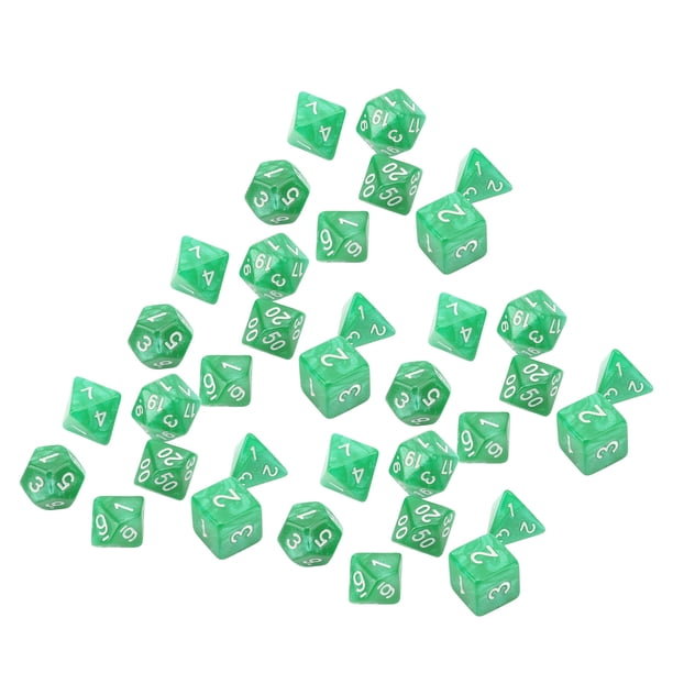 Dados poliédricos, juego de 35 dados de plástico, juego de dados, dados poliédricos, respuesta rápida