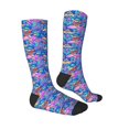 thumbnail image 3 of Balery Colorful Mushrooms Printed Novelty Socks Men's Women's Crew Socks Sports Socks Knee High Socks Cotton Socks Quirky and Cool Socks, 3 of 9