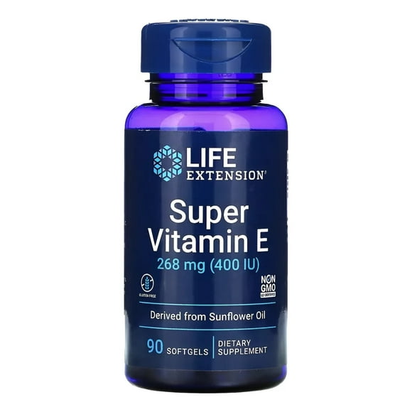LIFE EXTENSION | Super Vitamin E 268 mg (400 IU) | 90 Softgels