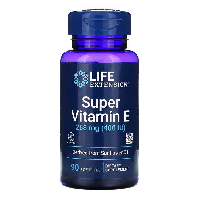 LIFE EXTENSION | Super Vitamin E 268 mg (400 IU) | 90 Softgels