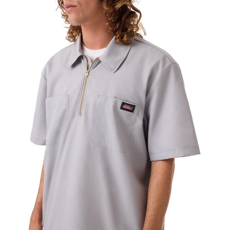 Genuine Dickies Men's 1/4 Zip Short Sleeve Workwear Shirt photo 4