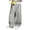 Gray, variant on Girls' Wide Leg Twill Pants Elastic Waist Pull-On Relaxed Straight Fit Side Seam Front Pocket Casual School Outdoor Daily Wear