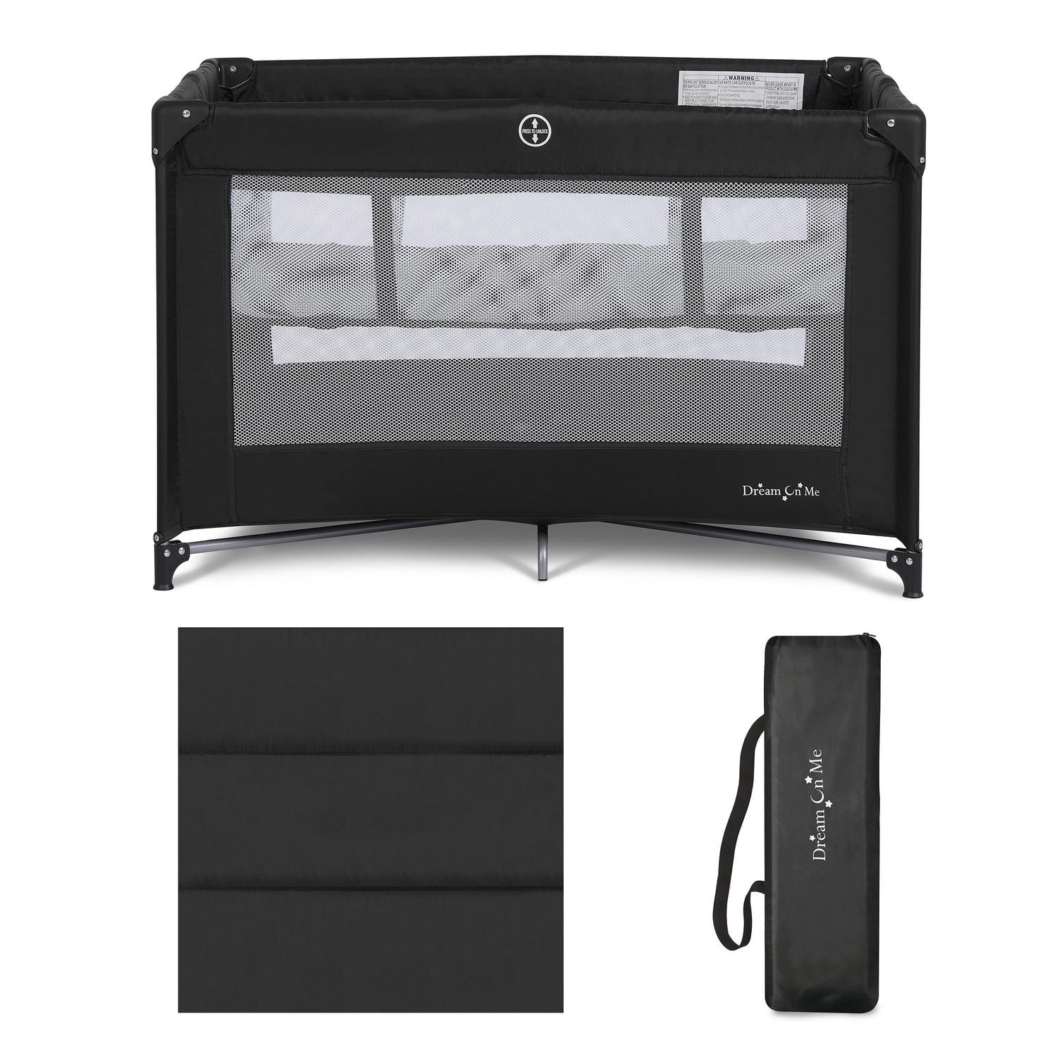 Parc de jeu portable Dream On Me Zazzy avec berceau