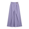 thumbnail image 6 of Summer Skirt for Women Linen High Waisted A-Line Maxi Skirt with Side Pockets for Work, 6 of 6