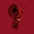 thumbnail image 2 of Vibrex Knitted Solid Color Ribbed Winter Scarf Soft Breathable Scarves for Women Lightweight Fall and Winter Christmas Checkered Scarf for Women's Warmth Unisex Classic Casual Winter Accessories, 2 of 3
