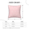 thumbnail image 4 of ZNDUO Square Home Decorative Throw Pillows, Corduroy Pink Heart pattern Couch Pillows, Throw Pillows for Bed, 20"x20", 4 of 8