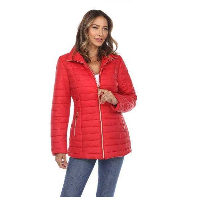 White Mark Manteau Matelassé pour Femmes