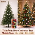 thumbnail image 3 of Shatterproof Christmas Tree Ball Ornaments, Hanging Xmas Decor Baubles, Holiday Decoration Balls for Wreath, Garland, Home Party Wedding Decor 3cm 24pcs, 3 of 4