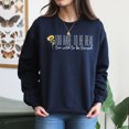 thumbnail image 4 of EcoLoom Too Rare To Be Real Sunflower Long Sleeve Unisex Midweight Crewneck Sweatshirt, 4 of 4