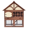 thumbnail image 2 of Contemporary Home Living 45" Brown and Gray Unique Durable Tudor Rabbit Hutch, 2 of 8