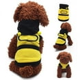 thumbnail image 3 of Naierhg Pet Hoodie Clothes Cute Fancy Puppy Apparel Costume Cat Dog Coat Outfit Bee Style S, 3 of 4