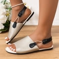 thumbnail image 4 of MKLEKYY Sandalias Cómodas de Verano para Mujer, Con Cabeza Redonda, Una Palabra, Colocación de Color, Suela Gruesa, Moda, Conjunto de Pie, Sandalias Romanas de Talla Grande, 4 of 4